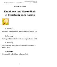 Krankheit und Gesundheit in Beziehung zum Karma - Eine ...