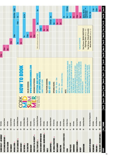 Cork Midsummer Festival Brochure