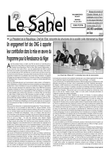 Le Sahel - Nigerdiaspora