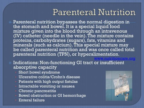 Transitioning from Parenteral Nutrition: Steps to Successes! - NHIA