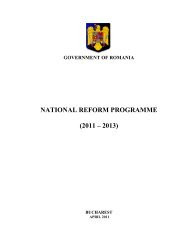 National Reform Programme - Romania 2011 - 2013 - European ...