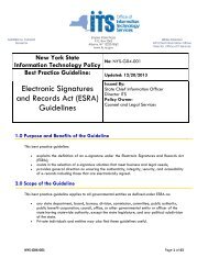 Electronic Signatures and Records Act (ESRA) Guidelines