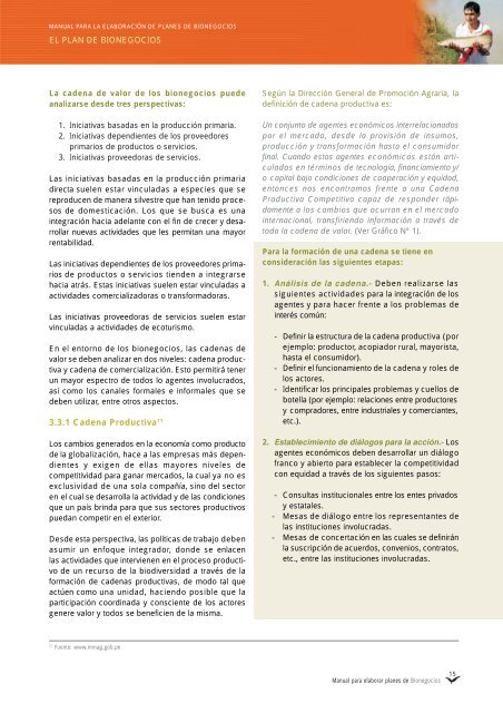 Manual para elaborar planes de Bionegocios - CDAM