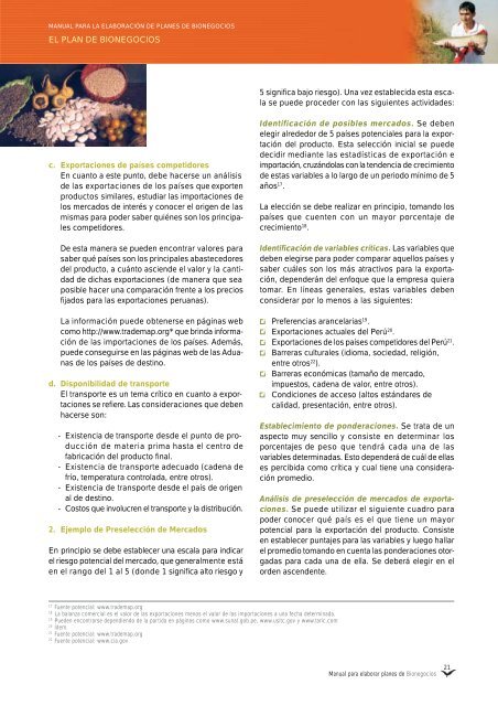 Manual para elaborar planes de Bionegocios - CDAM