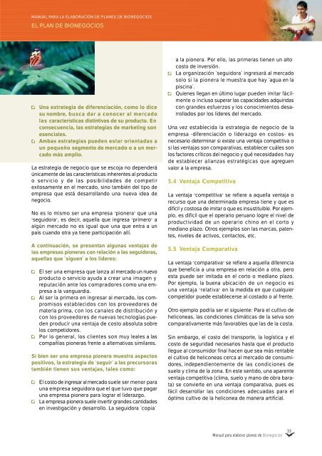 Manual para elaborar planes de Bionegocios - CDAM