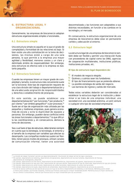 Manual para elaborar planes de Bionegocios - CDAM