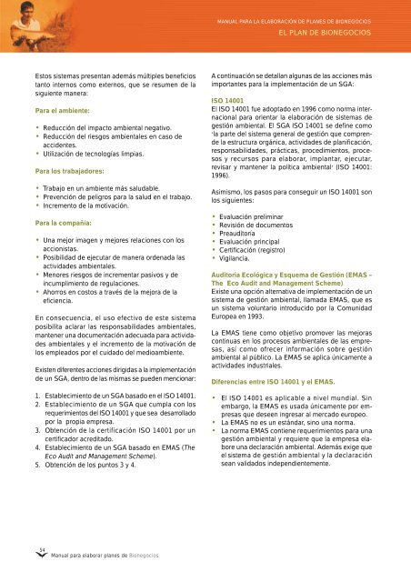 Manual para elaborar planes de Bionegocios - CDAM