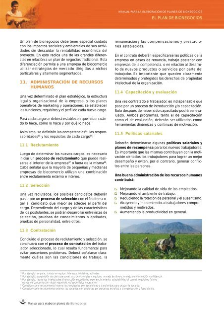 Manual para elaborar planes de Bionegocios - CDAM