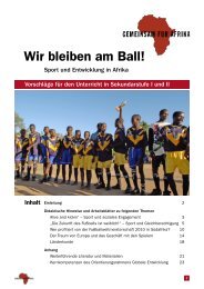 Wir bleiben am Ball! - Gemeinsam fÃ¼r Afrika