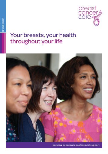 Your breasts, your health throughout your life - Breast Cancer Care