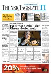 Thuner Tagblatt Prix GaÃ¯a - Haldimann Horology