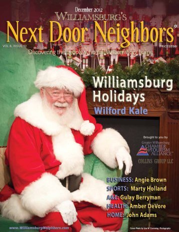 December - Williamsburg , VA Magazine , Next Door Neighbors