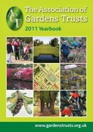 AGT yearbook 2011 - The Association of Gardens Trusts