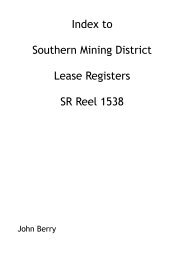 to Southern Mining District Lease Registers SR ... - Ozhistorymine.biz