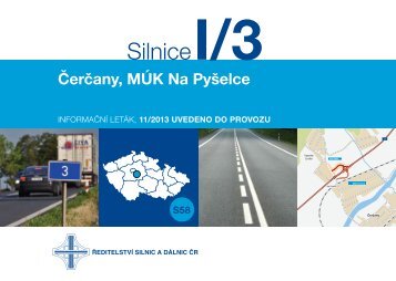 Silnice I/3 ÄerÄany, MÃK Na PyÅ¡elce - ÅeditelstvÃ­ silnic a dÃ¡lnic