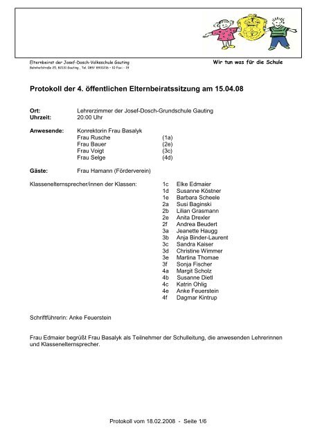 Protokoll EB150408 - Joseph-Dosch-Volksschule