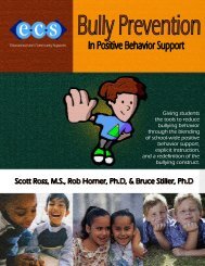Bully Prevention - Positive Behavioral Interventions and Supports