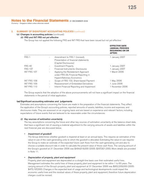 Full Annual Report 2006 - Singapore Technologies Engineering