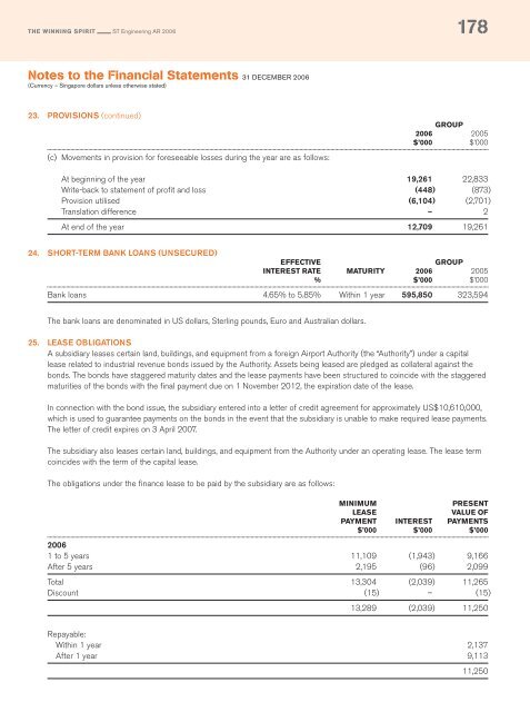 Full Annual Report 2006 - Singapore Technologies Engineering