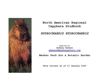 2005 AZA Capybara studbook1.pdf - Peoria Zoo