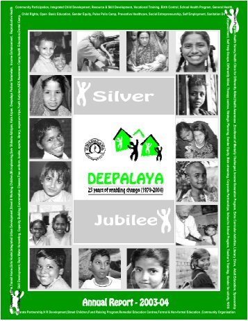 Deepalaya Annual Report 2003-2004 (3.79 MB)