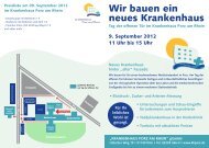 Wir bauen ein neues Krankenhaus - Krankenhaus Porz am Rhein