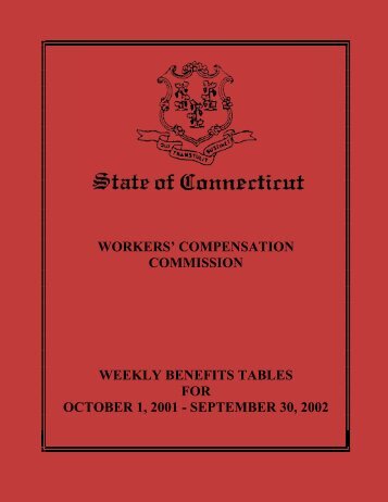 Weekly Benefits Tables for October 1, 2001 - September 30, 2002