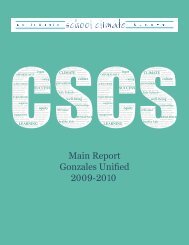 Main Report Gonzales Unified 2009-2010