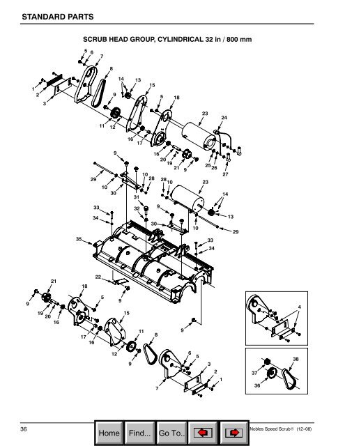 Nobles Speed Scrub Rider Parts Manual - facial scrub