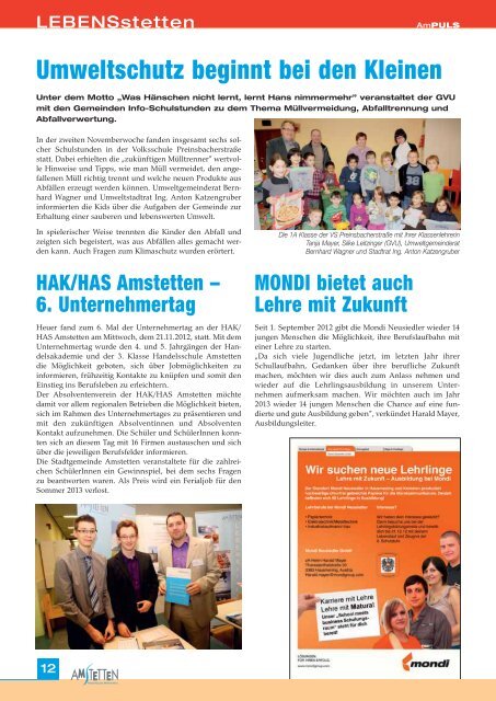 AmPuls2012-12.pdf - Gemeinde Amstetten