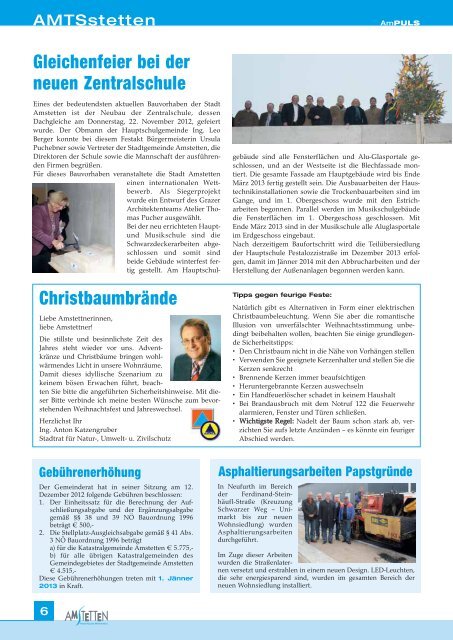 AmPuls2012-12.pdf - Gemeinde Amstetten