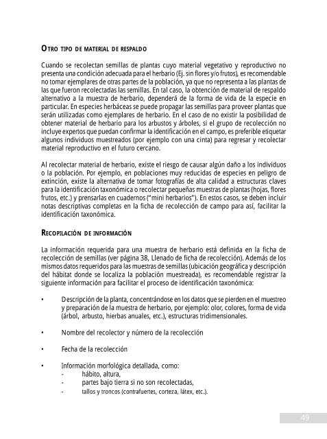 manual de recolecciÃ³n de semillas de plantas silvestres para ... - Inia