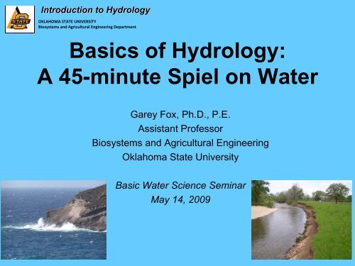 Basic Hydrology - Water Resources Board