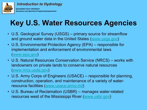 Basic Hydrology - Water Resources Board