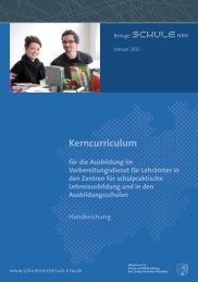 Kerncurriculum - vLw NRW eV