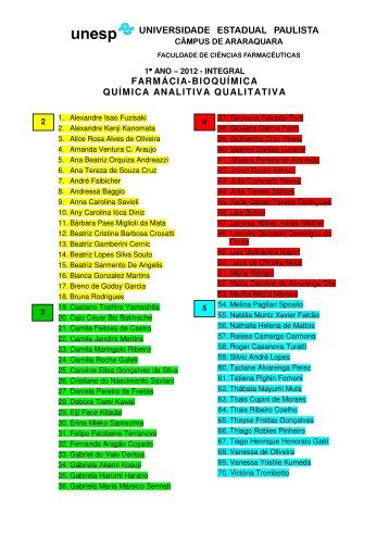 farmÃ¡cia-bioquÃ­mica quÃ­mica analitiva qualitativa - Faculdade de ...