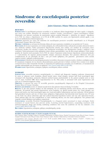 SÃ­ndrome de encefalopatÃ­a posterior reversible - AsociaciÃ³n ...