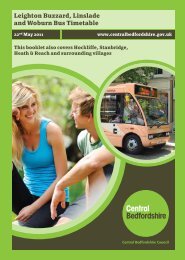 Leighton Buzzard, Linslade and Woburn Bus Timetable - Pindar