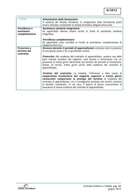 Accordo apprendistato Turismo (Confcommercio - Confesercenti)