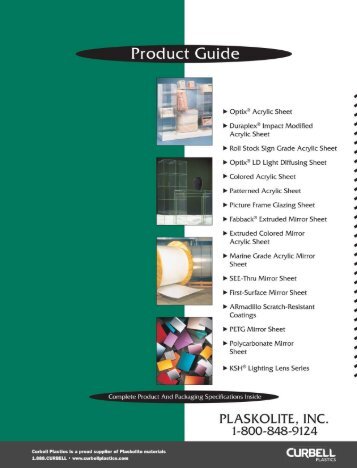 Optix Acrylic Flat Sheet Product Guide - Curbellplastics.com
