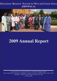 Download the 2009 Annual Report - ERNWACA