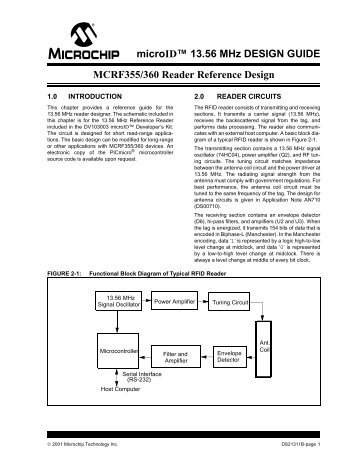 MCRF355/360 Reader Reference Design - Microchip