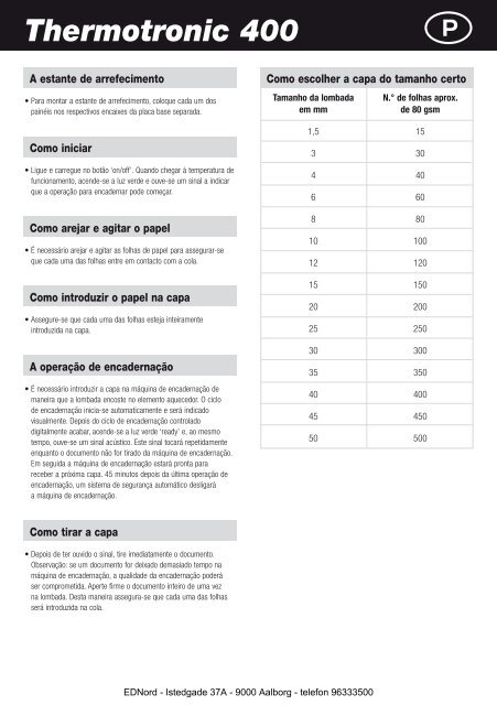 EDNord - Ibico Thermotronic 400 Limindbindingsmaskine ...