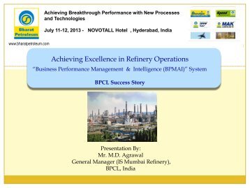 Achieving Excellence in Refinery Operations - ARC Advisory Group