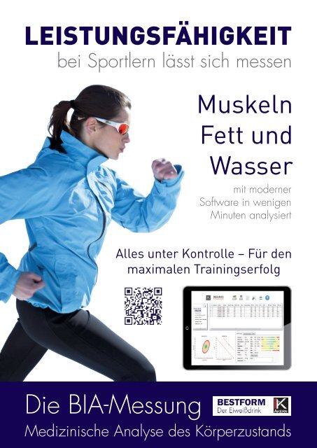 Poster BIA-Messung für Sportler