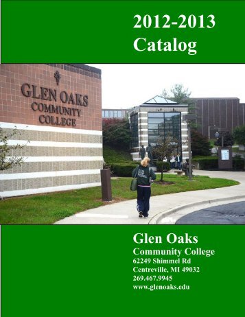 2012-2013 Catalog - Glen Oaks Community College