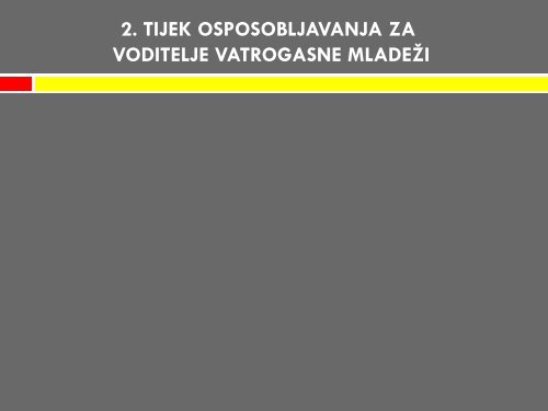 Osposobljavanje za voditelje vatrogasne mladeÅ¾i