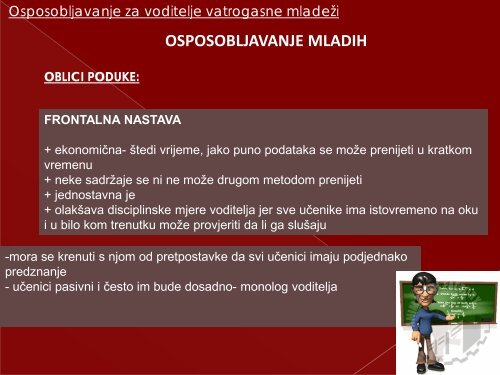 Osposobljavanje za voditelje vatrogasne mladeÅ¾i