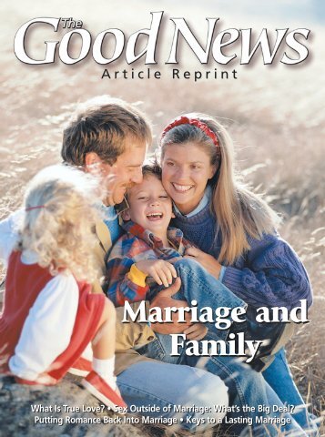 Marriage and Family Reprint - United Church of God