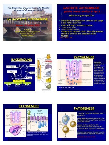 Antico A. Autoanticorpi anti mucosa gastrica, Documento PDF - Simel